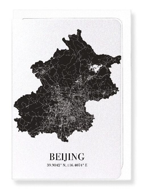 BEIJING CUTOUT (DARK): Greeting Card