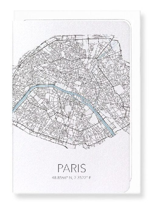 PARIS CUTOUT (LIGHT): Greeting Card