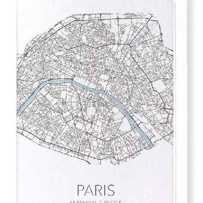 PARIS CUTOUT (LIGHT): Greeting Card