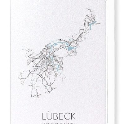 LÜBECK CUTOUT (LIGHT): Greeting Card