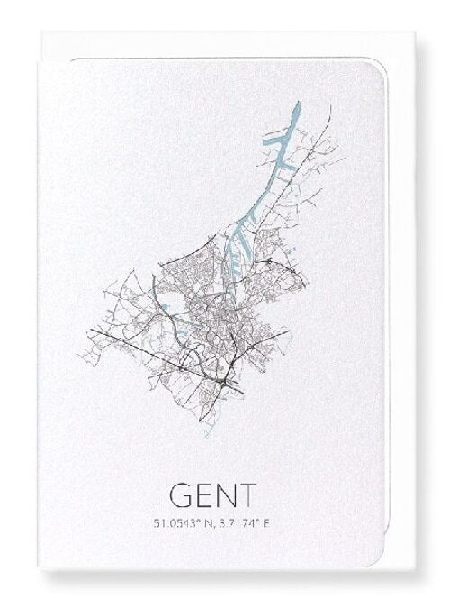 GHENT CUTOUT (LIGHT): Greeting Card