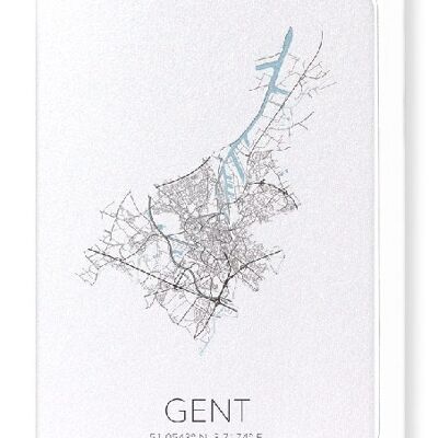 GHENT CUTOUT (LIGHT): Greeting Card