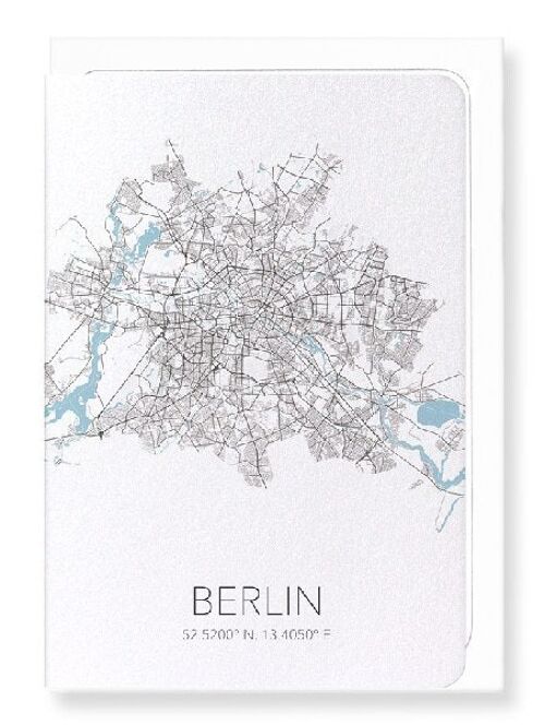 BERLIN CUTOUT (LIGHT): Greeting Card