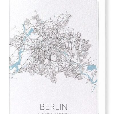 BERLIN AUSSCHNITT (LICHT): Grußkarte
