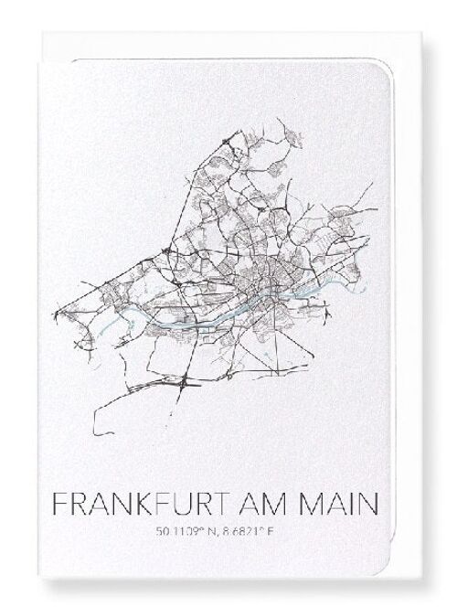 FRANKFURT CUTOUT (LIGHT): Greeting Card