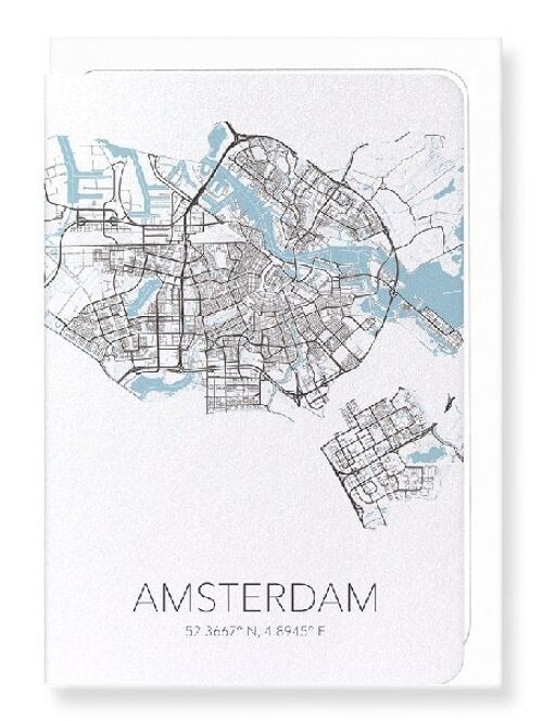 AMSTERDAM CUTOUT (LIGHT): Greeting Card