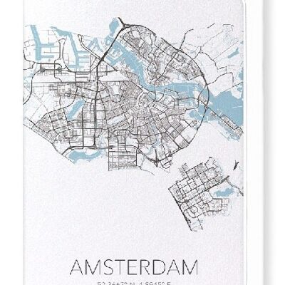 DÉCOUPE D'AMSTERDAM (LUMIÈRE): Carte de vœux