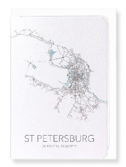 ST PETERSBURG CUTOUT (LIGHT): Greeting Card