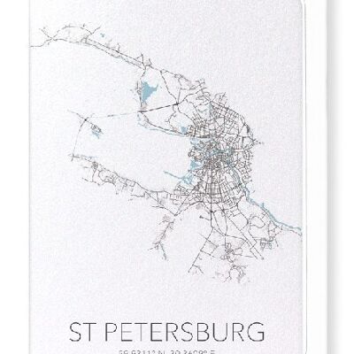 ST PETERSBURG CUTOUT (LIGHT): Greeting Card