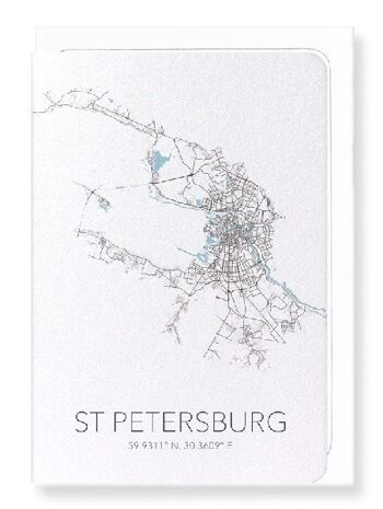 DÉCOUPE DE ST PETERSBOURG (LUMIÈRE): Carte de vœux 1