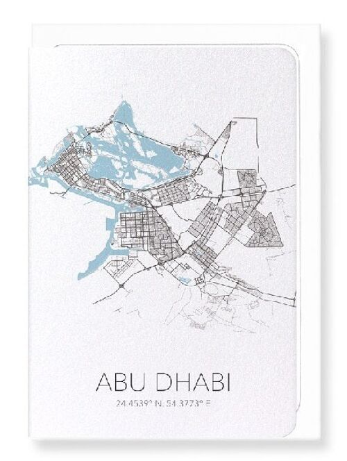 ABU DHABI CUTOUT (LIGHT): Greeting Card