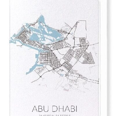 ABU DHABI CUTOUT (LIGHT): Greeting Card