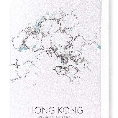 HONG KONG CUTOUT (LIGHT): Greeting Card