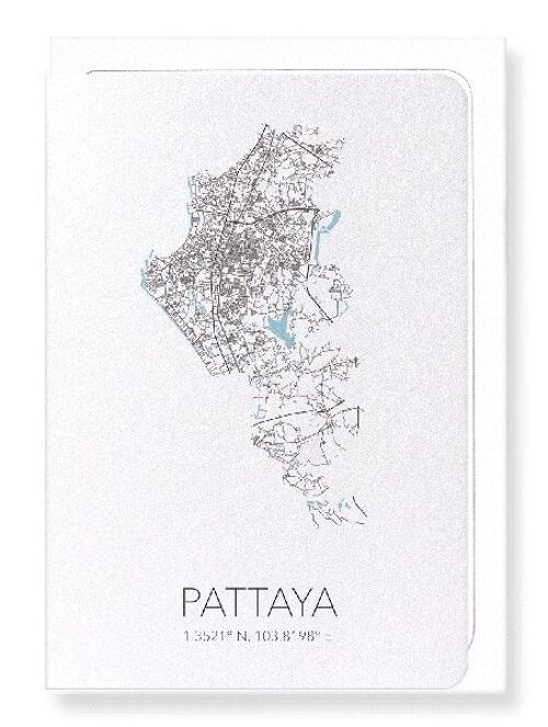 PATTAYA CUTOUT (LIGHT): Greeting Card