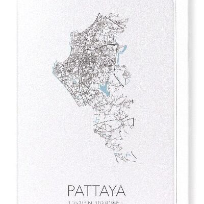 PATTAYA CUTOUT (LIGHT): Greeting Card