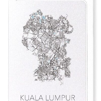 KUALA LUMPUR CUTOUT (LIGHT): Greeting Card