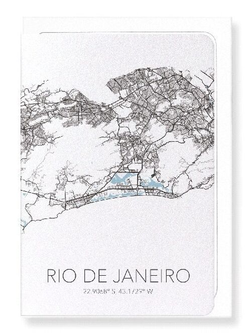 RIO DE JANEIRO CUTOUT (LIGHT): Greeting Card