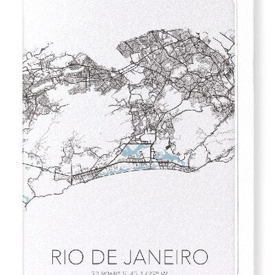 RIO DE JANEIRO AUSSCHNITT (LICHT): Grußkarte