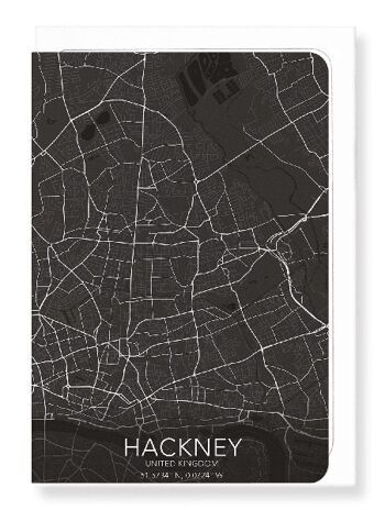 CARTE COMPLÈTE DE HACKNEY (FONCÉ): Carte de vœux 1