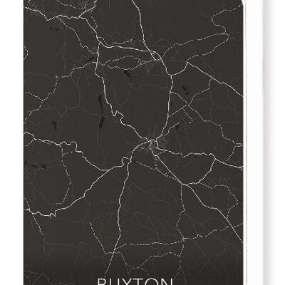 BUXTON FULL MAP (DARK): Greeting Card