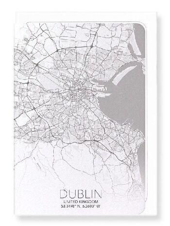 CARTE COMPLÈTE DE DUBLIN (FONCÉ): Carte de vœux 3