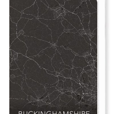 BUCKINGHAMSHIRE MAPPA COMPLETA (SCURO): Biglietto d'auguri