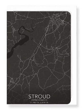 CARTE COMPLÈTE DE STROUD (FONCÉ): Carte de vœux 1