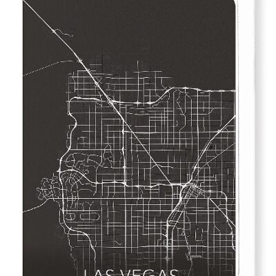 LAS VEGAS FULL MAP (DARK): Greeting Card