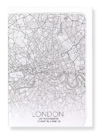 CARTE COMPLÈTE DE LONDRES (LUMIÈRE): Carte de vœux 1