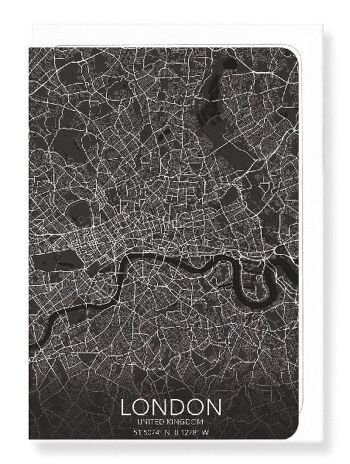 CARTE COMPLÈTE DE LONDRES (LUMIÈRE): Carte de vœux 2