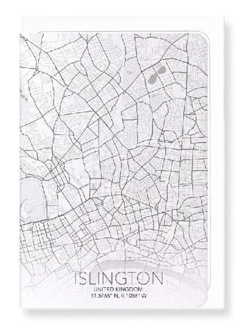 CARTE COMPLÈTE D'ISLINGTON (LUMIÈRE): Carte de vœux 3