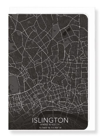 CARTE COMPLÈTE D'ISLINGTON (LUMIÈRE): Carte de vœux 2