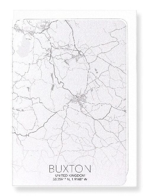 BUXTON FULL MAP (LIGHT): Greeting Card