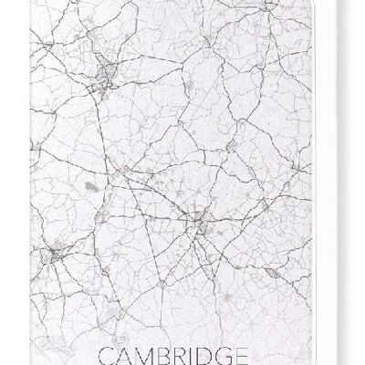 CAMBRIDGE FULL MAP (LIGHT): Greeting Card