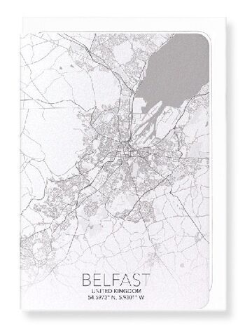 CARTE COMPLÈTE DE BELFAST (LUMIÈRE): Carte de vœux 3