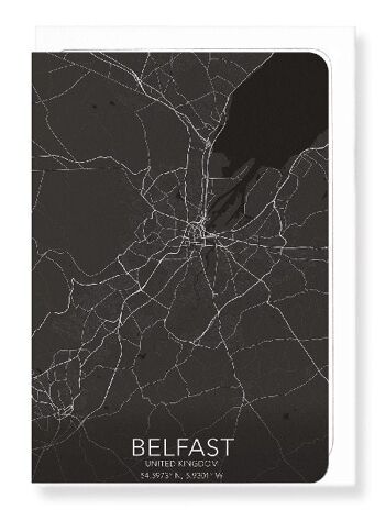 CARTE COMPLÈTE DE BELFAST (LUMIÈRE): Carte de vœux 2