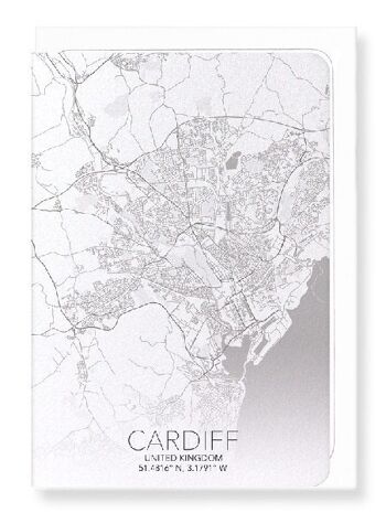 CARTE COMPLÈTE DE CARDIFF (LUMIÈRE): Carte de vœux 1