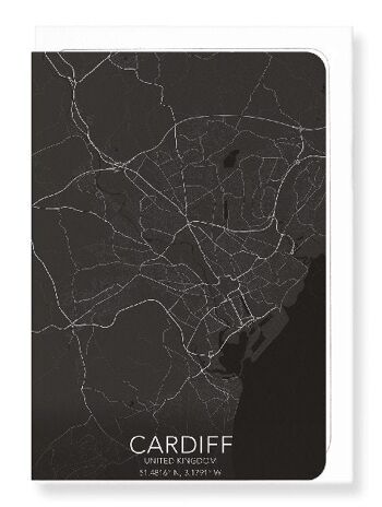CARTE COMPLÈTE DE CARDIFF (LUMIÈRE): Carte de vœux 2