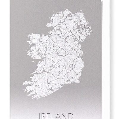 MAPPA COMPLETA DELL'IRLANDA (LUCE): Biglietto d'auguri