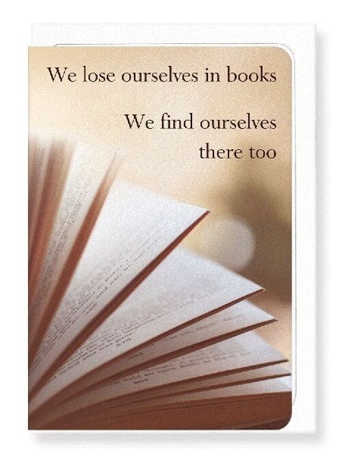 FINDING OURSELVES IN BOOKS Greeting Card