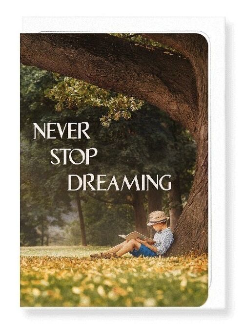 NEVER STOP DREAMING Greeting Card