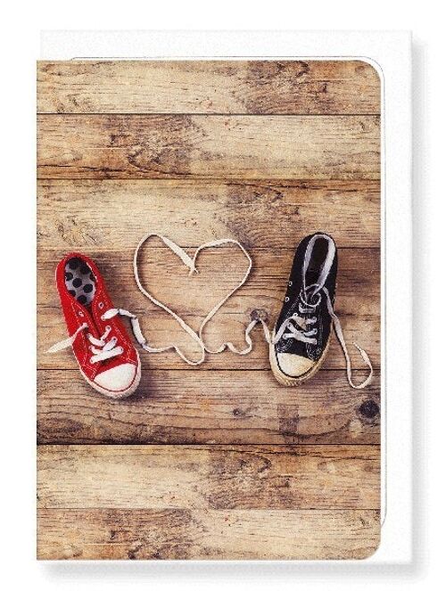 SHOELACE OF LOVE Greeting Card