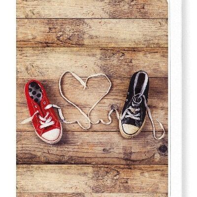 SHOELACE OF LOVE Greeting Card