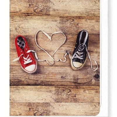 SHOELACE OF LOVE Greeting Card