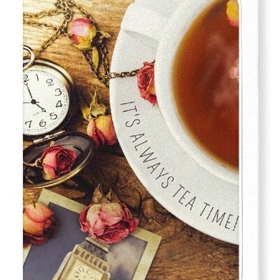 BRITISH AFTERNOON TEA Greeting Card