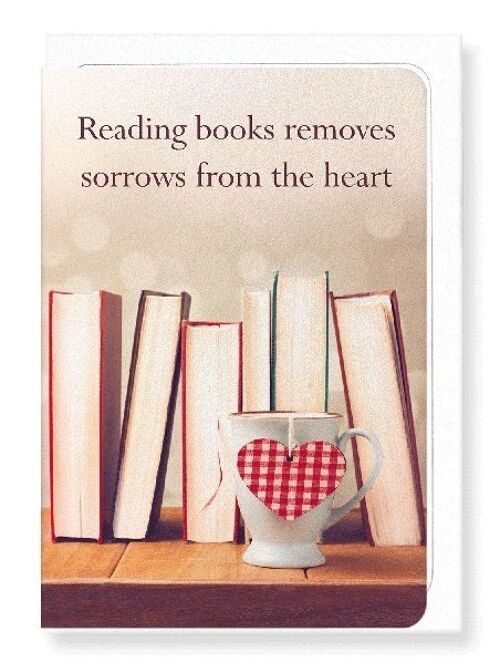 READING FOR THE HEART Greeting Card