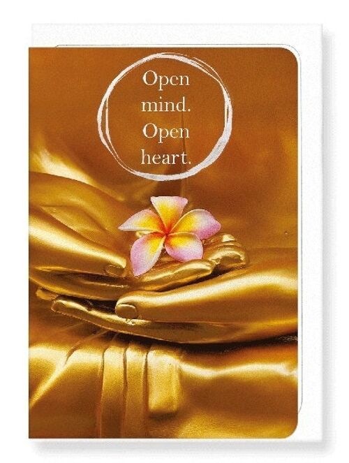 FLOWER AND BUDDHA Greeting Card
