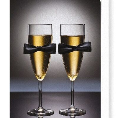 BOW TIE CHAMPAGNE Biglietto d'auguri
