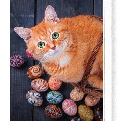 EASTER CAT Greeting Card