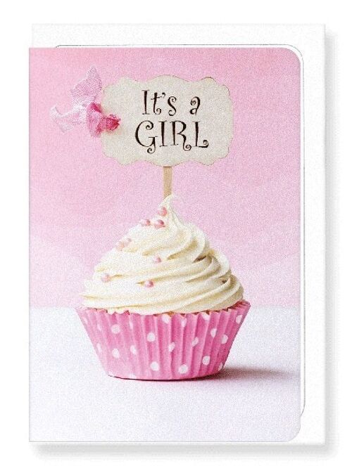 IT’S A GIRL CUPCAKE Greeting Card